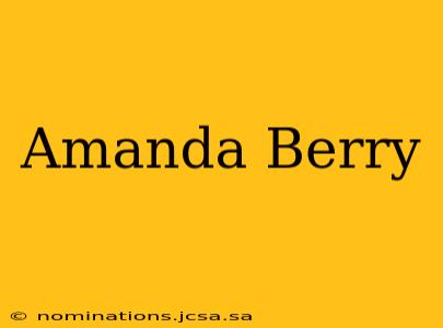 Amanda Berry