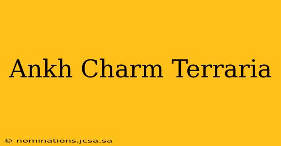 Ankh Charm Terraria