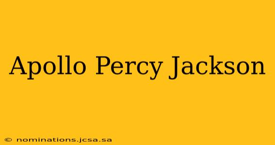 Apollo Percy Jackson