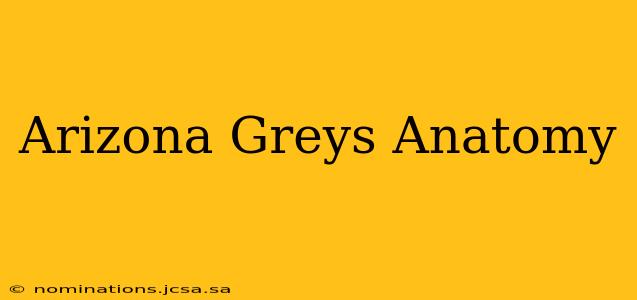 Arizona Greys Anatomy