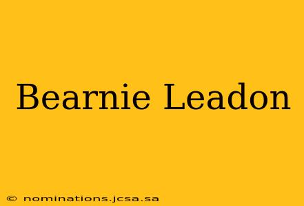 Bearnie Leadon