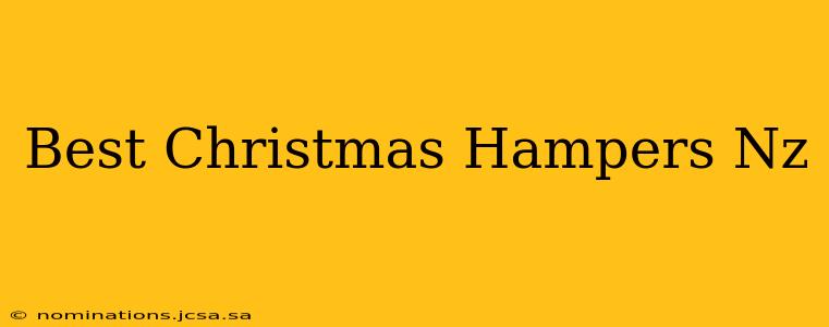 Best Christmas Hampers Nz