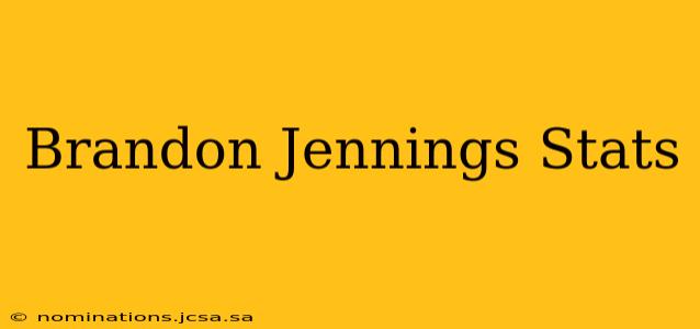 Brandon Jennings Stats