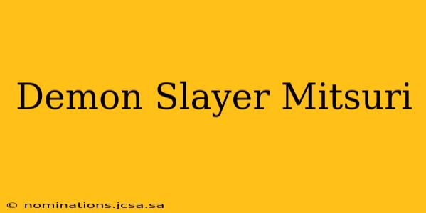 Demon Slayer Mitsuri