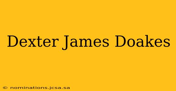 Dexter James Doakes