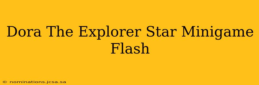 Dora The Explorer Star Minigame Flash