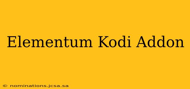 Elementum Kodi Addon