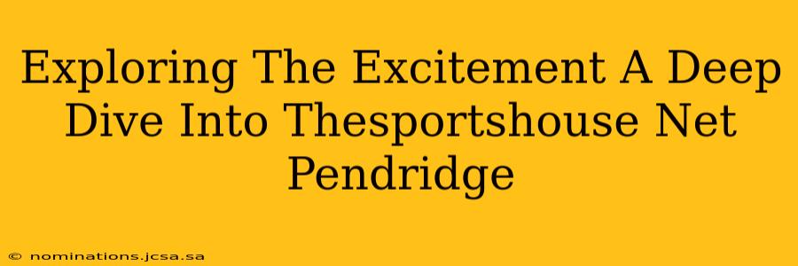 Exploring The Excitement A Deep Dive Into Thesportshouse Net Pendridge