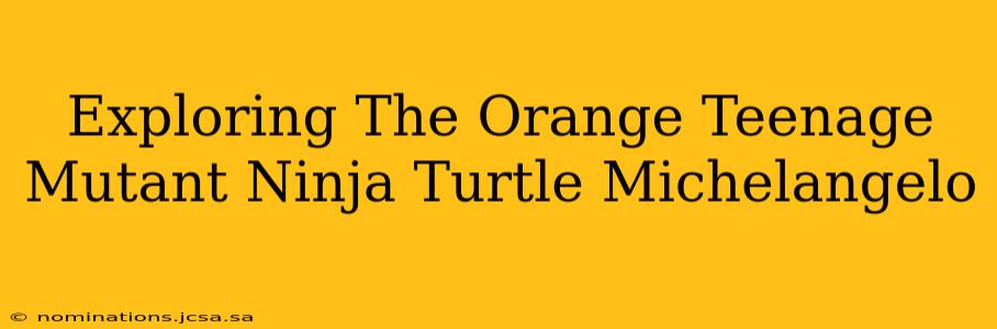 Exploring The Orange Teenage Mutant Ninja Turtle Michelangelo