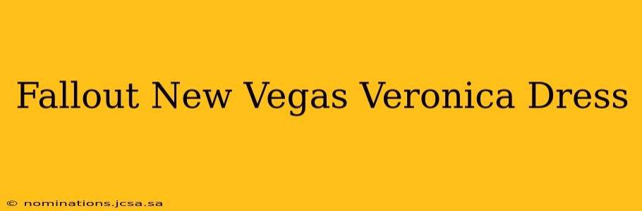Fallout New Vegas Veronica Dress