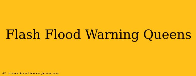 Flash Flood Warning Queens