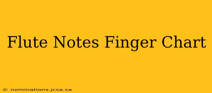 Flute Notes Finger Chart