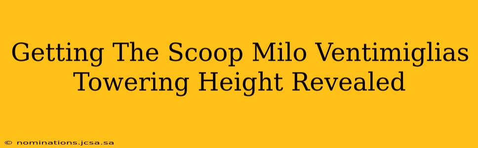 Getting The Scoop Milo Ventimiglias Towering Height Revealed