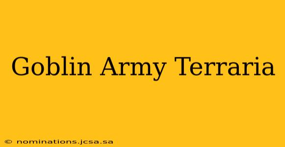 Goblin Army Terraria