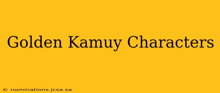Golden Kamuy Characters