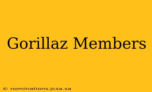 Gorillaz Members