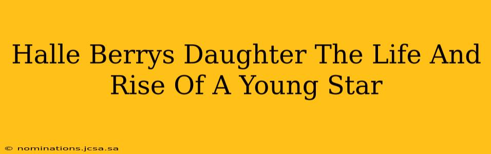 Halle Berrys Daughter The Life And Rise Of A Young Star
