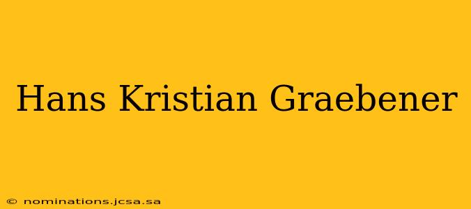 Hans Kristian Graebener