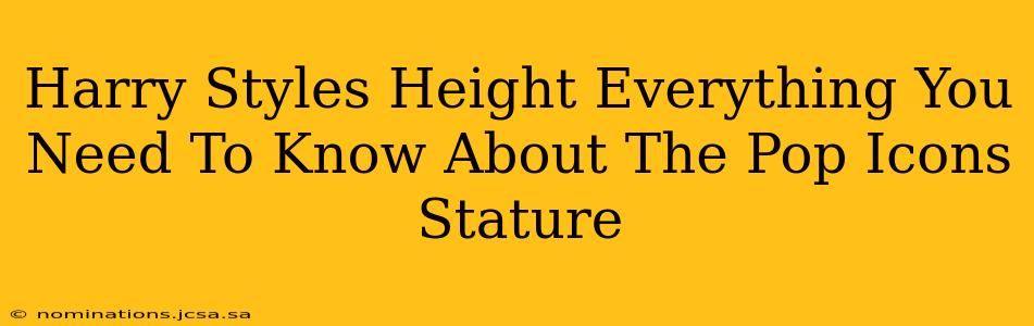 Harry Styles Height Everything You Need To Know About The Pop Icons Stature