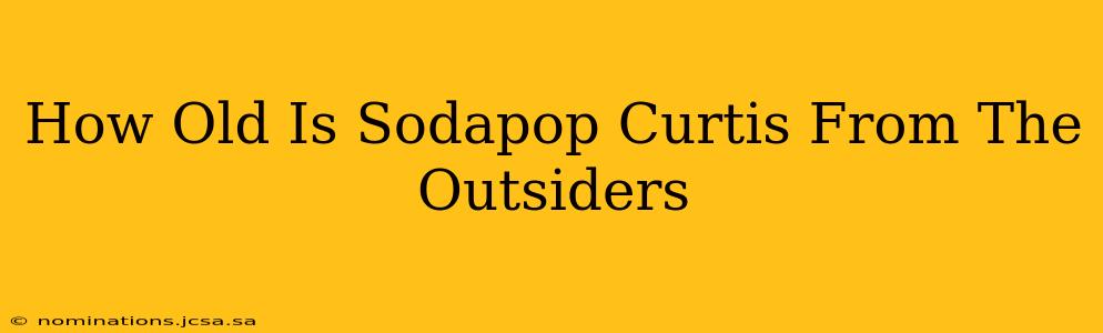 How Old Is Sodapop Curtis From The Outsiders