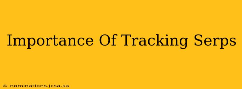 Importance Of Tracking Serps