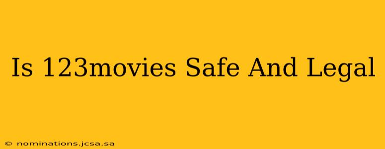 Is 123movies Safe And Legal