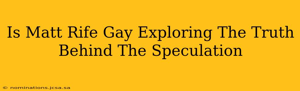 Is Matt Rife Gay Exploring The Truth Behind The Speculation