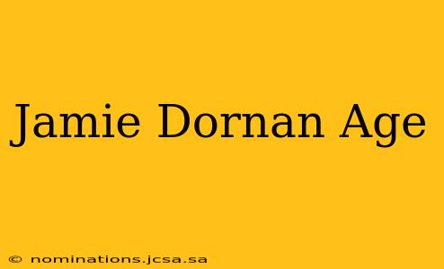 Jamie Dornan Age