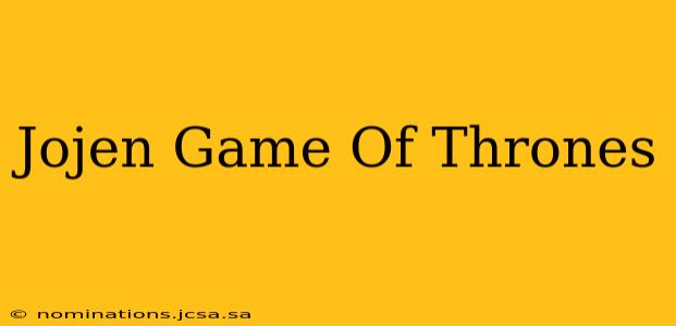 Jojen Game Of Thrones