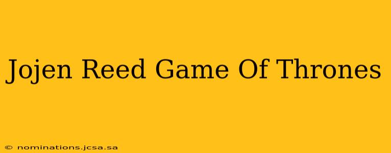 Jojen Reed Game Of Thrones