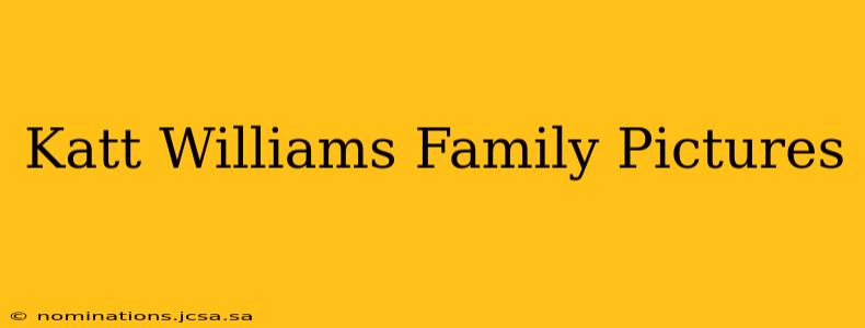 Katt Williams Family Pictures