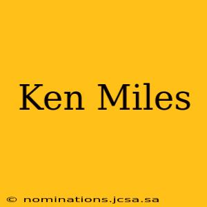 Ken Miles