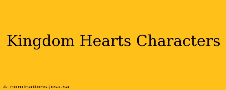 Kingdom Hearts Characters