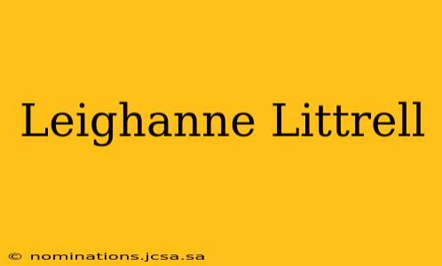 Leighanne Littrell