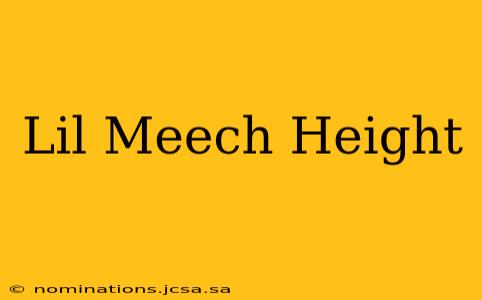 Lil Meech Height