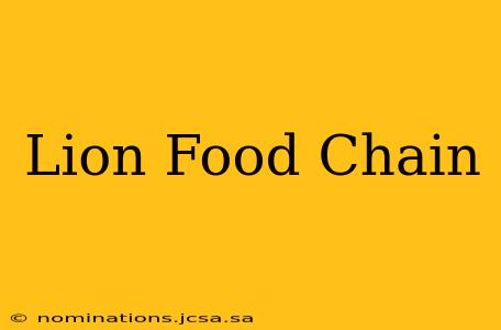 Lion Food Chain