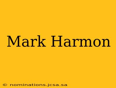 Mark Harmon