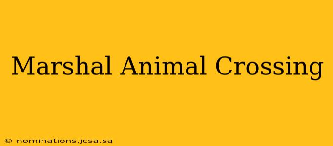 Marshal Animal Crossing