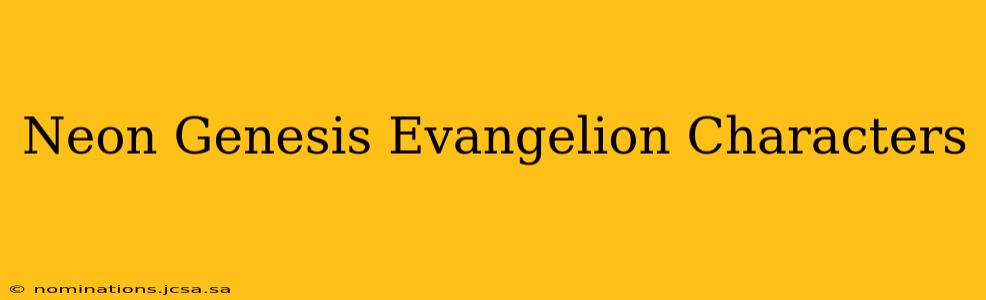 Neon Genesis Evangelion Characters