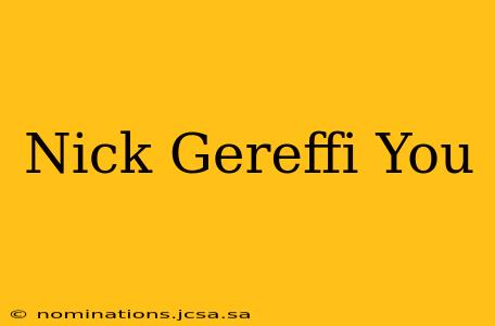 Nick Gereffi You