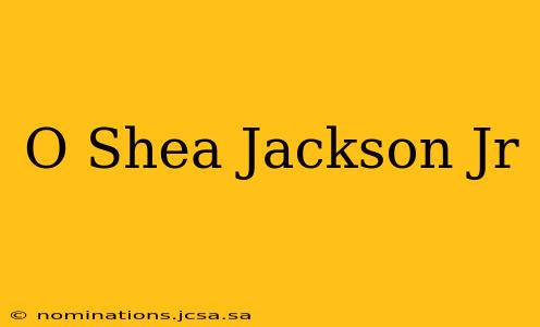 O Shea Jackson Jr