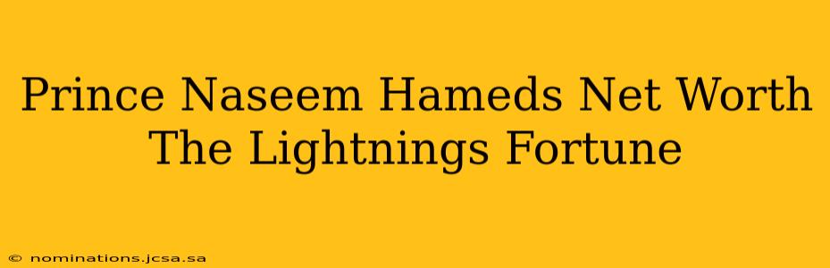 Prince Naseem Hameds Net Worth The Lightnings Fortune