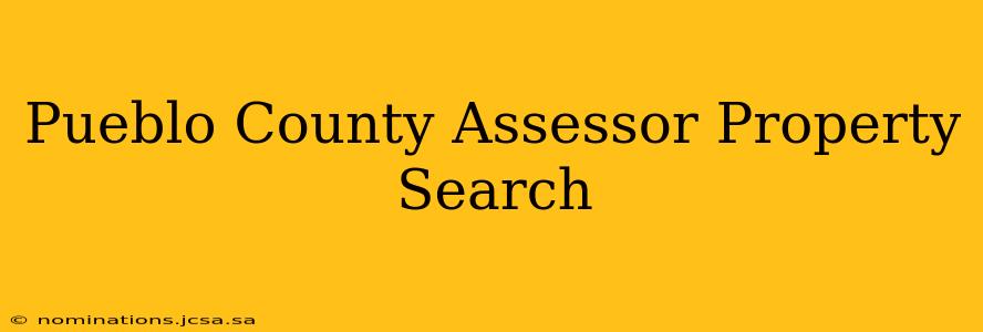 Pueblo County Assessor Property Search