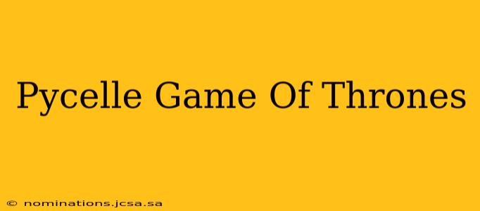 Pycelle Game Of Thrones