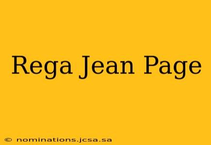 Rega Jean Page