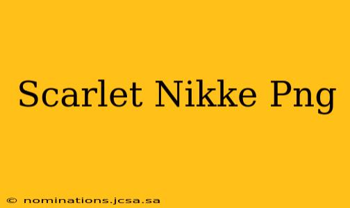 Scarlet Nikke Png