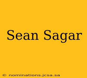 Sean Sagar