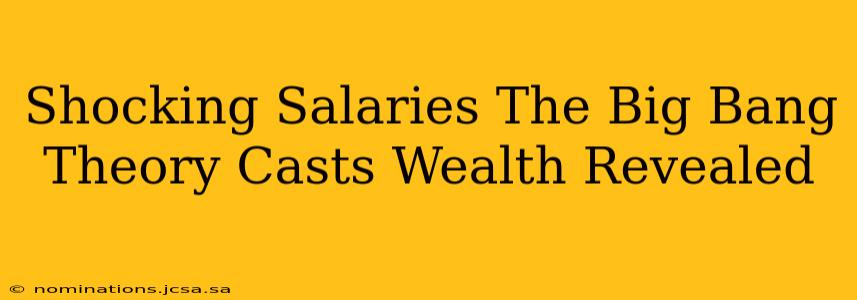 Shocking Salaries The Big Bang Theory Casts Wealth Revealed