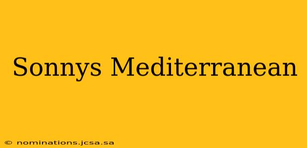 Sonnys Mediterranean
