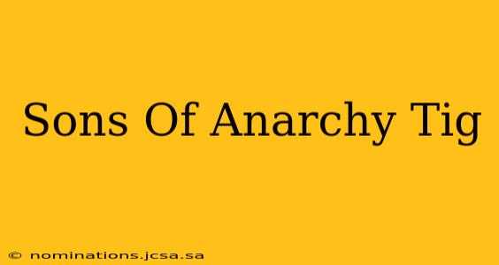 Sons Of Anarchy Tig